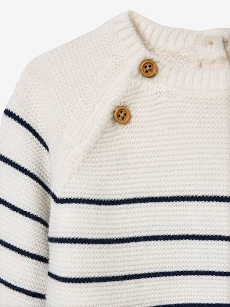 Combinaison bébé marinière marine 3 - vertbaudet enfant 