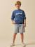Sweat message coton bio bleu jean 4 - vertbaudet enfant 