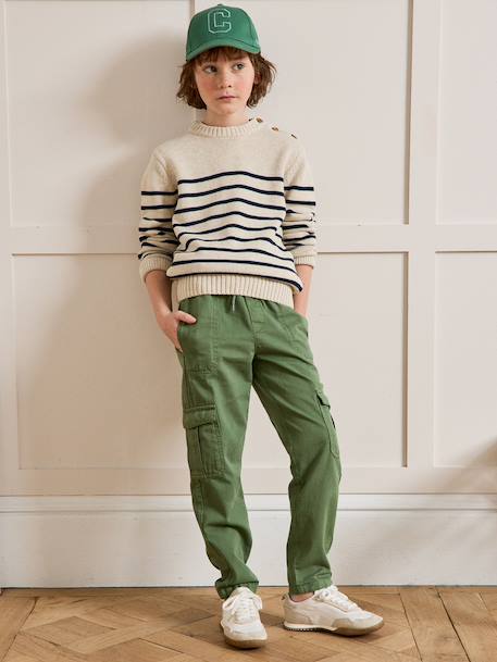 Pull rayé garçon rayé bleu 2 - vertbaudet enfant 
