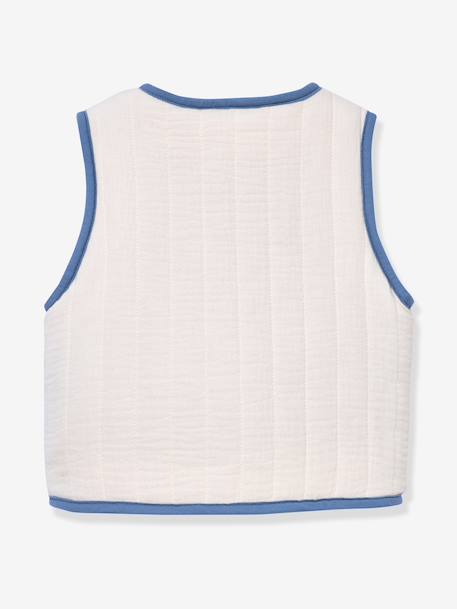 Gilet sherpa bébé sans manches écru 2 - vertbaudet enfant 