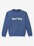 Sweat message coton bio bleu jean 1 - vertbaudet enfant 