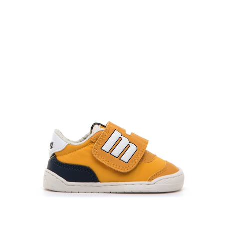 Sneakers garçon synthétique fermeture adhésive barefoot Bleu marine–pétrole+Bleu marine-turquoise+Jaune clair+Kaky+Taupe-cuir 13 - vertbaudet enfant 