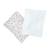 Lot de 12 lingettes lavables coton bio Ananas+Baleines+Fleurs beiges+Fleurs roses+Géométrique+Vichy vert 11 - vertbaudet enfant 