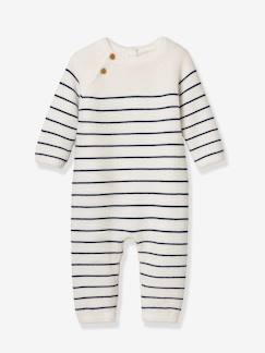 Combinaison bébé marinière  - vertbaudet enfant