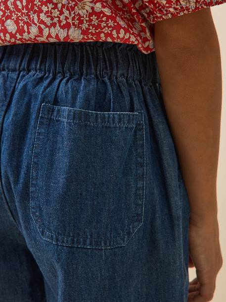 Pantalon ceinture denim denim brut 5 - vertbaudet enfant 