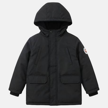 Parka garçon imprimée Kaki+Noir 8 - vertbaudet enfant 