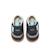 Sneakers garçon synthétique fermeture adhésive barefoot Bleu marine–pétrole+Bleu marine-turquoise+Jaune clair+Kaky+Taupe-cuir 2 - vertbaudet enfant 