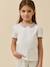 Tee shirt col habillé coton bio rose clair 4 - vertbaudet enfant 
