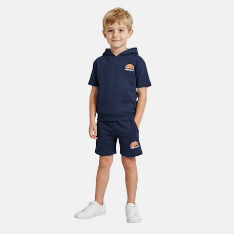 Garçon-Ensemble t-shirt capuche et short garçon à imprimé