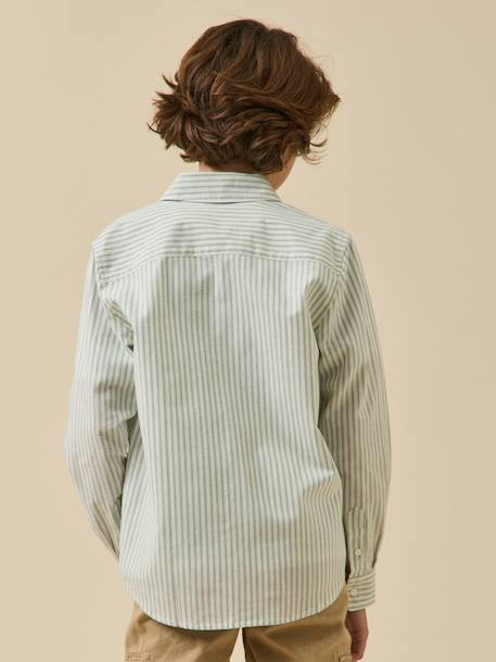 Chemise longue rayée vert 4 - vertbaudet enfant 