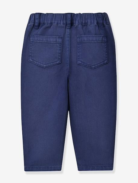 Pantalon bébé bleu jean 2 - vertbaudet enfant 