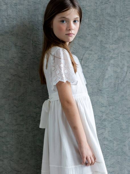 Robe longue fille blanc 3 - vertbaudet enfant 