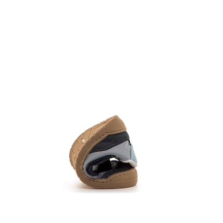 Sneakers garçon synthétique fermeture adhésive barefoot Bleu marine–pétrole+Bleu marine-turquoise+Jaune clair+Kaky+Taupe-cuir 3 - vertbaudet enfant 