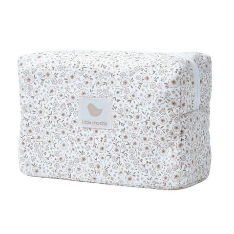 Trousse de toilette coton bio Bleu+Bois de rose+Caramel+Fleurs beiges+Vert sapin+Vichy vert 14 - vertbaudet enfant 