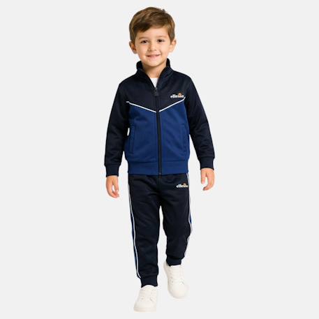 Ensemble veste et pantalon jogging garçon à imprimé Marine 1 - vertbaudet enfant 