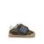 Sneakers garçon synthétique fermeture adhésive barefoot Bleu marine–pétrole+Bleu marine-turquoise+Jaune clair+Kaky+Taupe-cuir 24 - vertbaudet enfant 