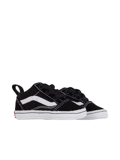 Basket old skool en cuir– unisexe junior – style intemporel Noir 2 - vertbaudet enfant 