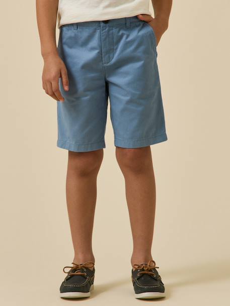 Short chino garçon bleu 4 - vertbaudet enfant 