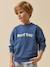 Sweat message coton bio bleu jean 3 - vertbaudet enfant 