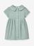 Robe courte gaze de coton vert sauge 1 - vertbaudet enfant 