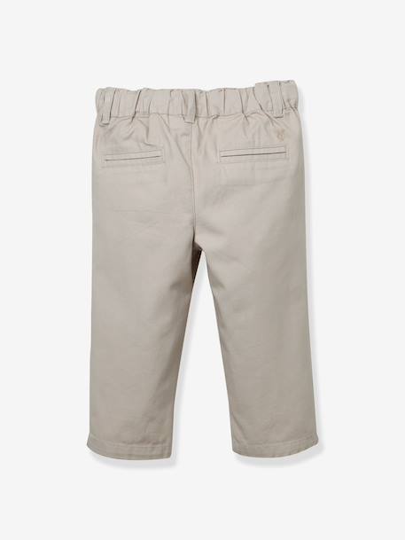 Pantalon chino bébé beige 2 - vertbaudet enfant 