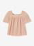 Blouse gaze coton bio rose pâle 1 - vertbaudet enfant 