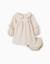 Robe en coton à fleurs + bloomer b&s Beige 1 - vertbaudet enfant 