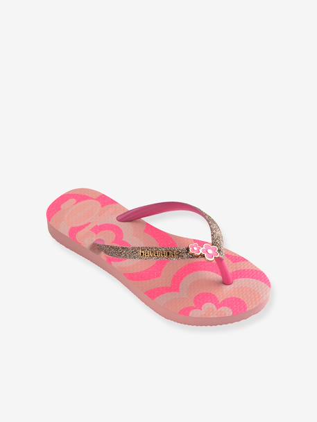 Tongs paillettes rose 1 - vertbaudet enfant 