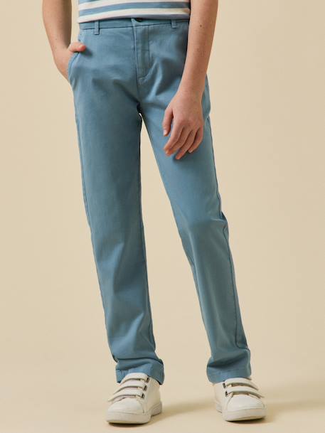 Pantalon chino bleu ardoise 3 - vertbaudet enfant 