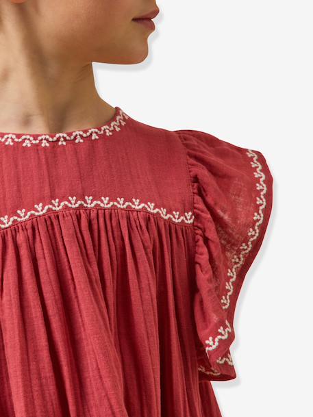 Robe longue broderie grenadine 4 - vertbaudet enfant 