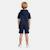 Ensemble t-shirt capuche et short garçon à imprimé Marine 2 - vertbaudet enfant 