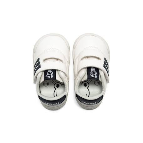 Sneakers garçon synthétique fermeture adhésive barefoot blanc-bleu marine+Blanc-bleu_marine+Blue marine 10 - vertbaudet enfant 