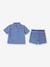 Ensemble short chemise bébé denim bleu jean 2 - vertbaudet enfant 