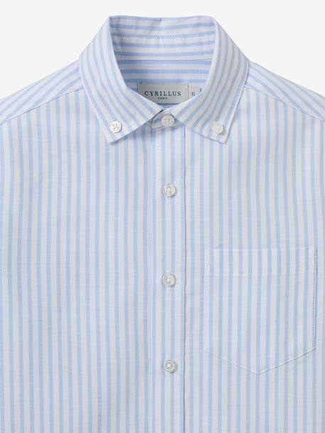 Chemise manches longues rayée rayé bleu 2 - vertbaudet enfant 