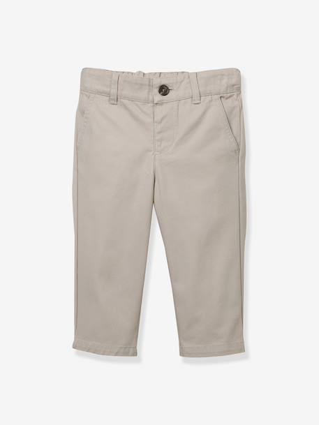 Pantalon chino bébé beige 1 - vertbaudet enfant 