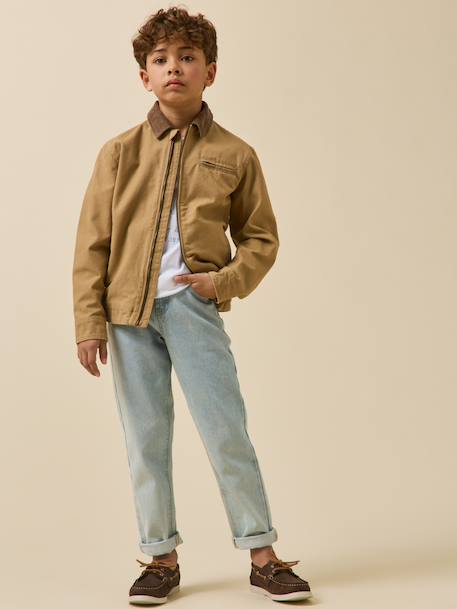 Blouson twill caramel 4 - vertbaudet enfant 