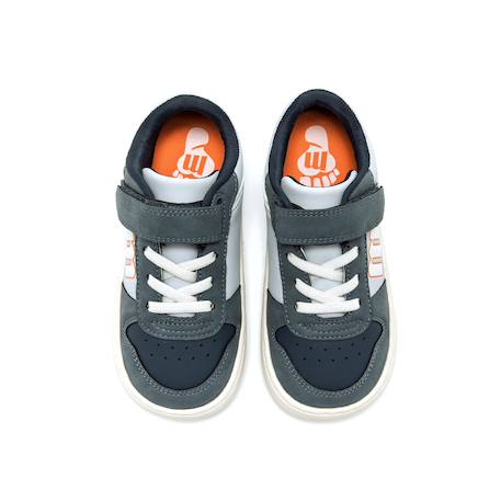 Sneakers garçon synthétique lacets- fermeture adhésive barefoot Blanc-beige+Blanco-grey+Blue+Noir mate+White 13 - vertbaudet enfant 