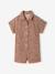 Combi short fille twill coton beige 3 - vertbaudet enfant 