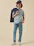 Pantalon chino bleu ardoise 4 - vertbaudet enfant 