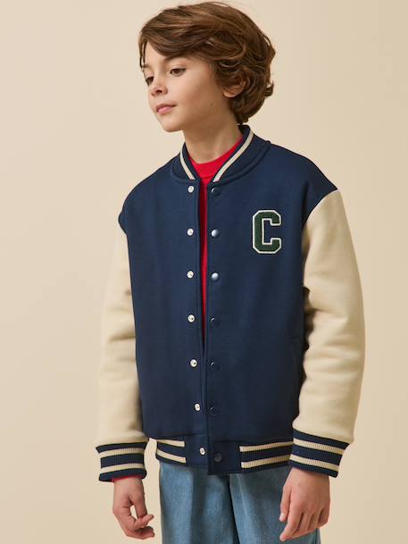 Veste Teddy style collège marine 4 - vertbaudet enfant 