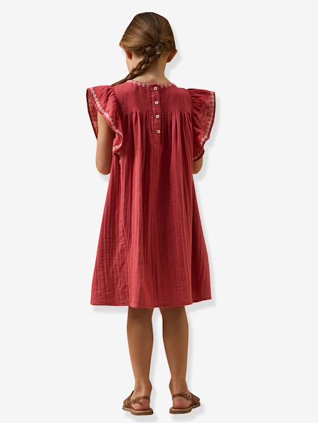 Robe longue broderie grenadine 3 - vertbaudet enfant 