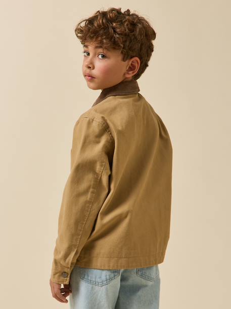 Blouson twill caramel 6 - vertbaudet enfant 