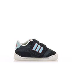 Chaussures-Chaussures bébé 17-26-Sneakers garçon synthétique fermeture adhésive barefoot