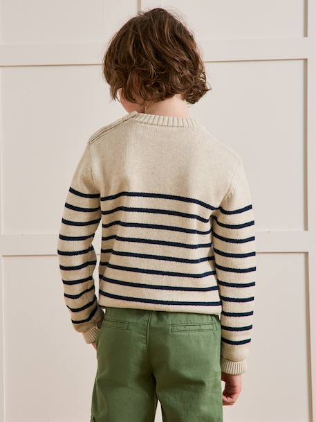 Pull rayé garçon rayé bleu 5 - vertbaudet enfant 