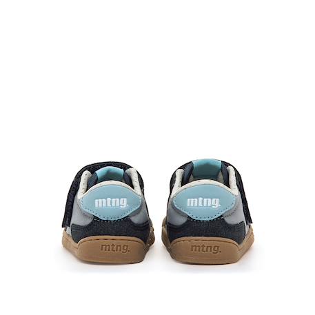 Sneakers garçon synthétique fermeture adhésive barefoot Bleu marine–pétrole+Bleu marine-turquoise+Jaune clair+Kaky+Taupe-cuir 5 - vertbaudet enfant 