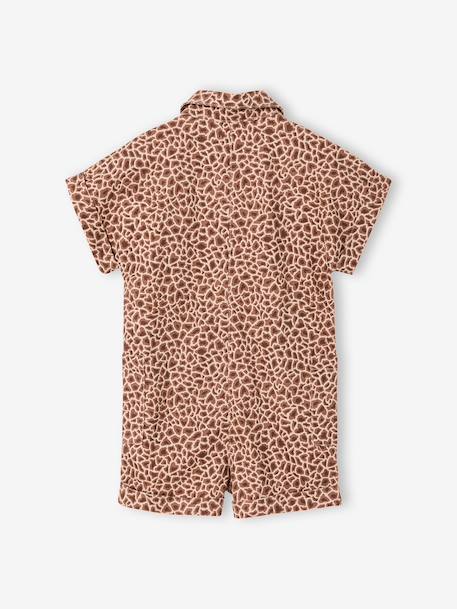 Combi short fille twill coton beige 4 - vertbaudet enfant 