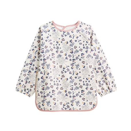 Lot de 2 bavoirs tablier manches longues céleste Ecru 4 - vertbaudet enfant 
