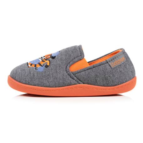 Chaussons mocassins jersey, maintien du pieds, semelle légère, souple Gris chiné 3 - vertbaudet enfant 