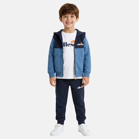 Ensemble t-shirt manches courtes veste capuche et pantalon jogging 3 pièces garçon Bleu 1 - vertbaudet enfant 