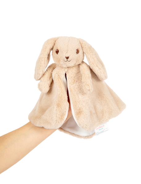 Marcel doudou lapin cape marionnette 20x20 cm Beige 2 - vertbaudet enfant 